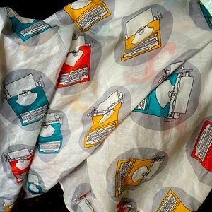 Out of Print clothing MCM Midcentury typewriter scarf